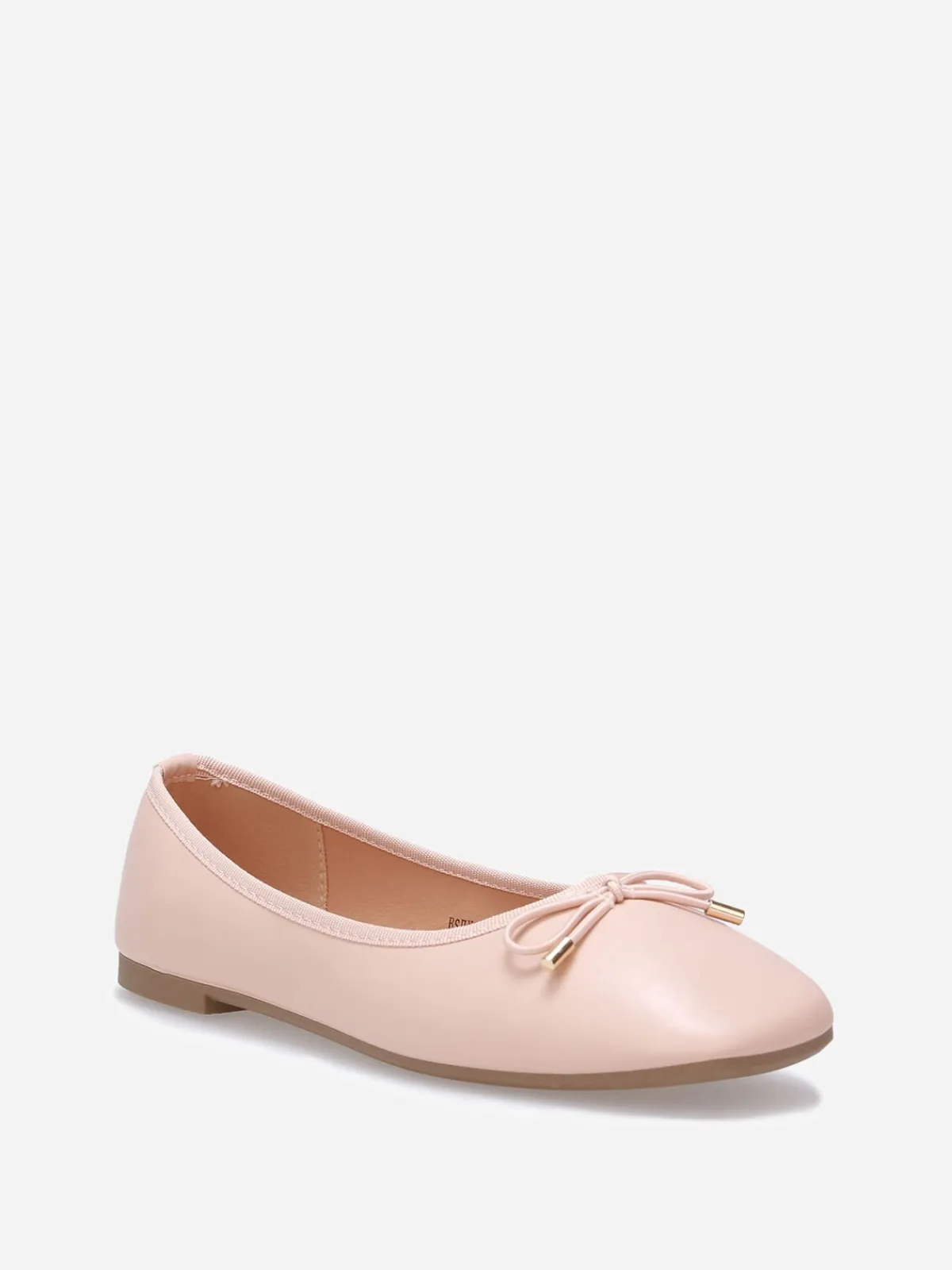 New La Modeuse Ballerines à bout carré et n艙ud Rosepâle
