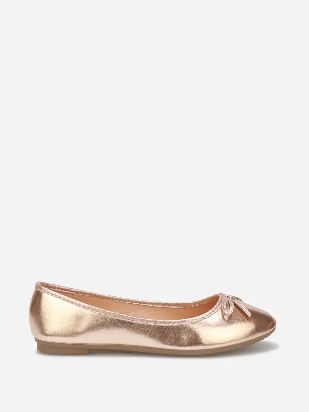Hot La Modeuse Ballerines à bout rond et n艙ud Dorérose
