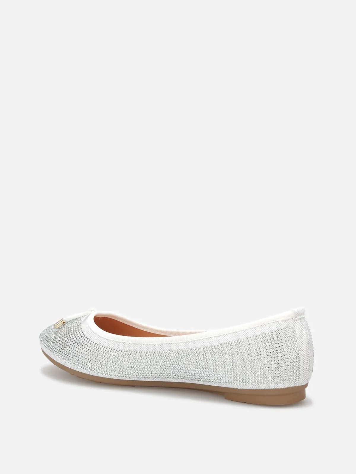 Online La Modeuse Ballerines à strass et n艙ud Blanc