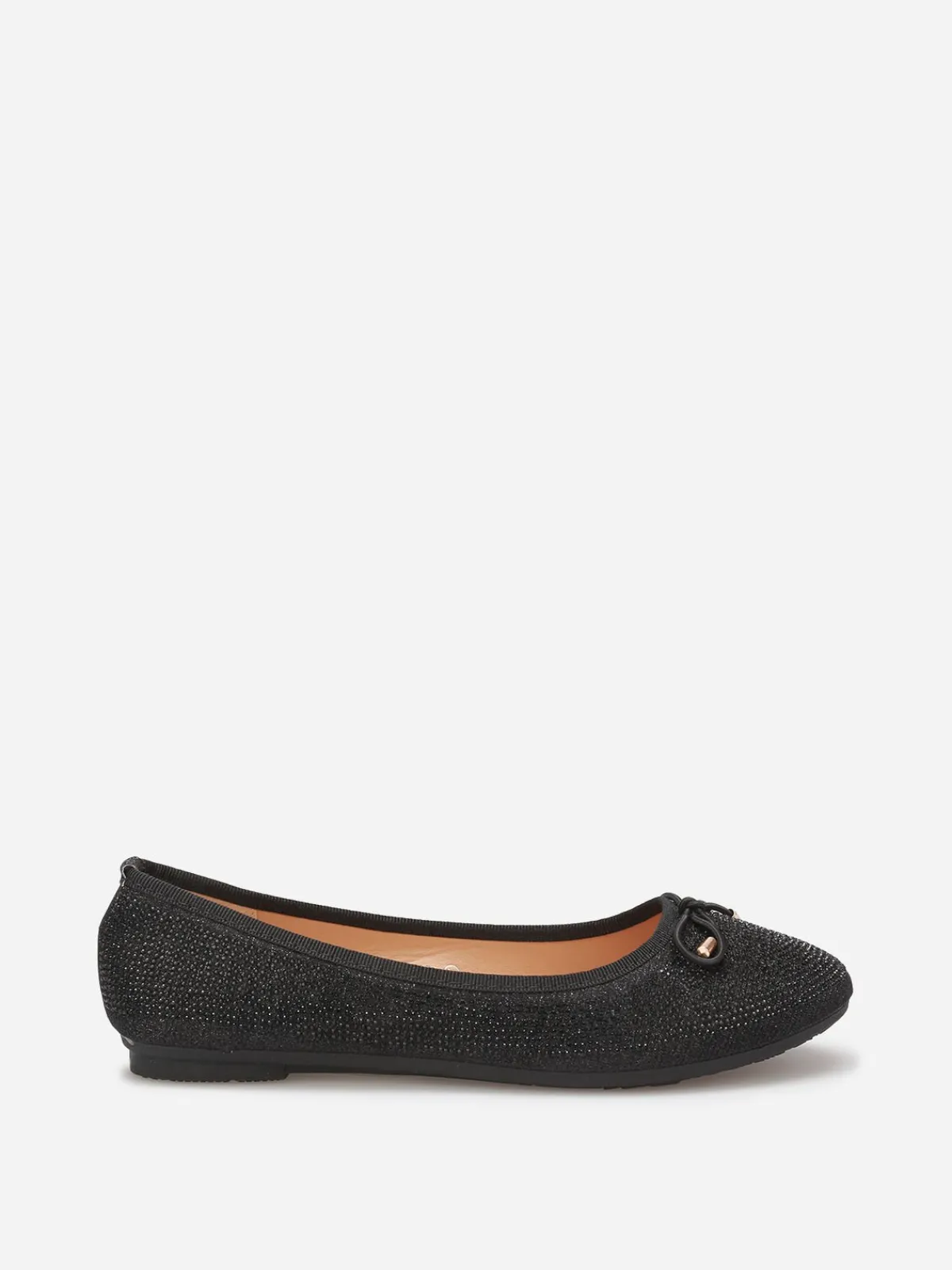 Best La Modeuse Ballerines à strass et n艙ud Noir