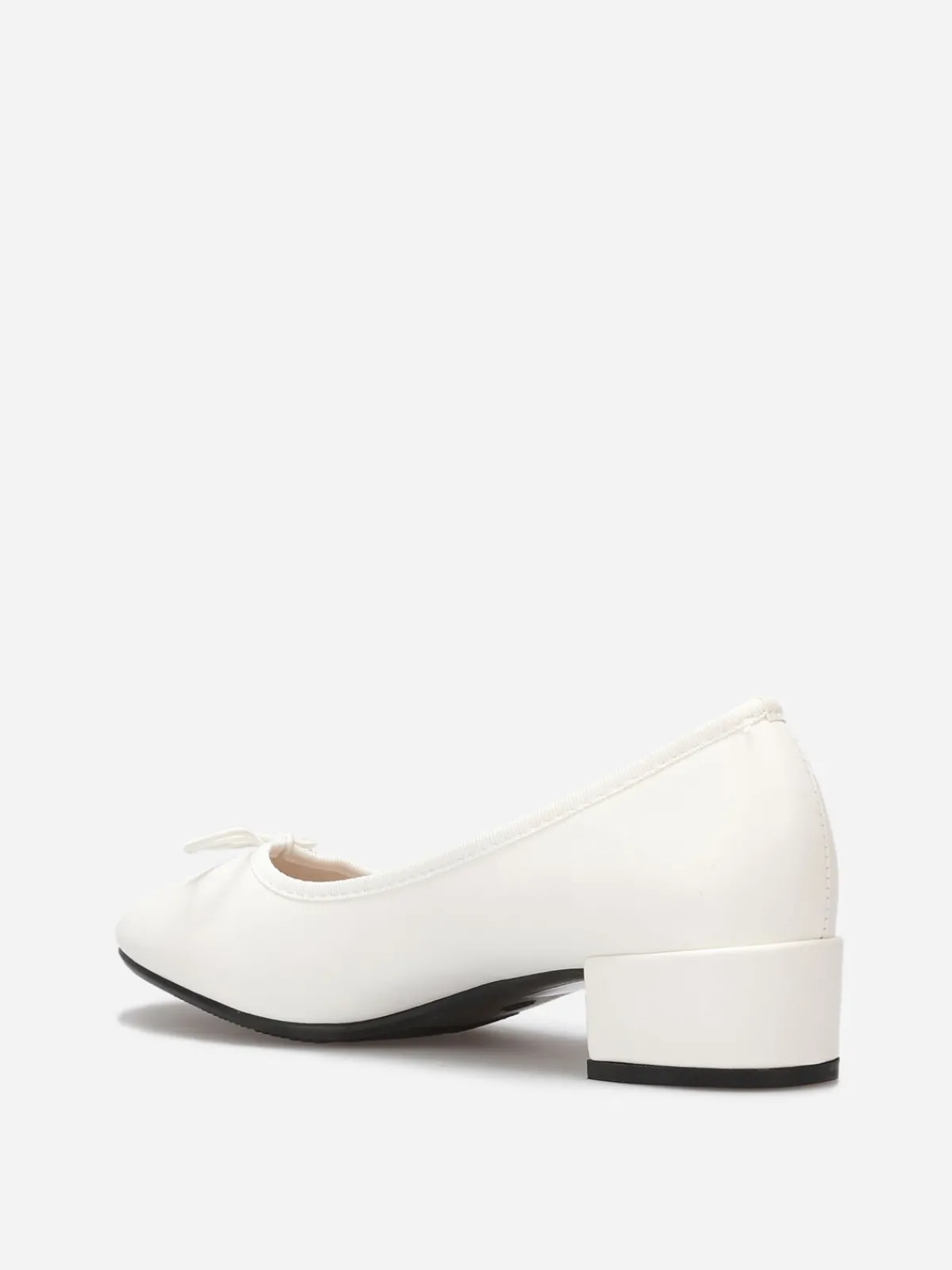 Online La Modeuse Ballerines à talon avec n艙ud Blanc