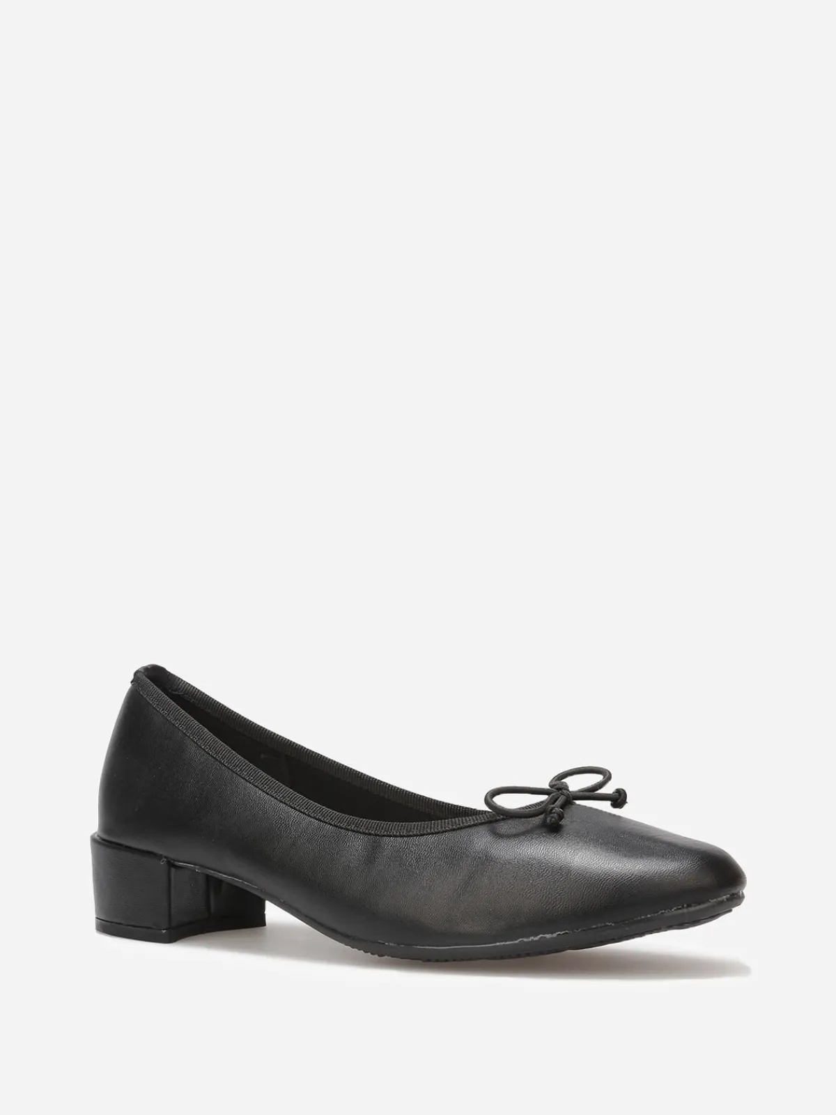 Sale La Modeuse Ballerines à talon avec n艙ud Noir