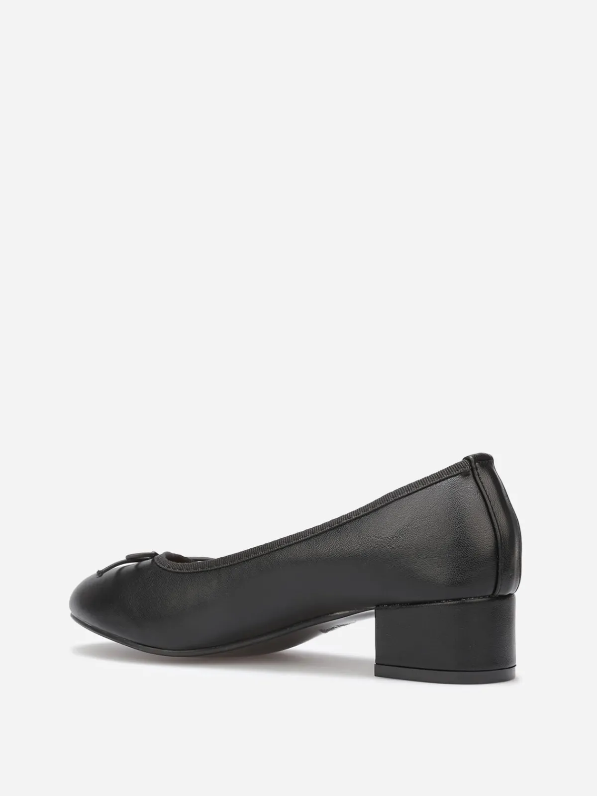 Outlet La Modeuse Ballerines à talon et noeud Noir