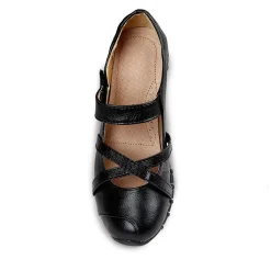 Hot La Modeuse Ballerines Bienestar grandes tailles Noir