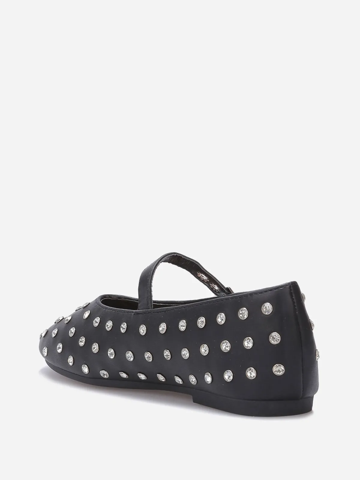 Hot La Modeuse Ballerines en simili à strass Noir