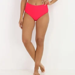 La Modeuse Bas de bikini taille haute Fuchsia