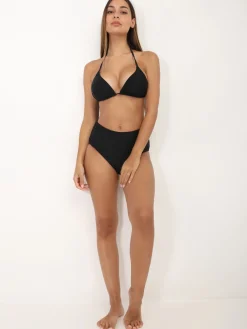 New La Modeuse Bas de bikini taille haute Noir