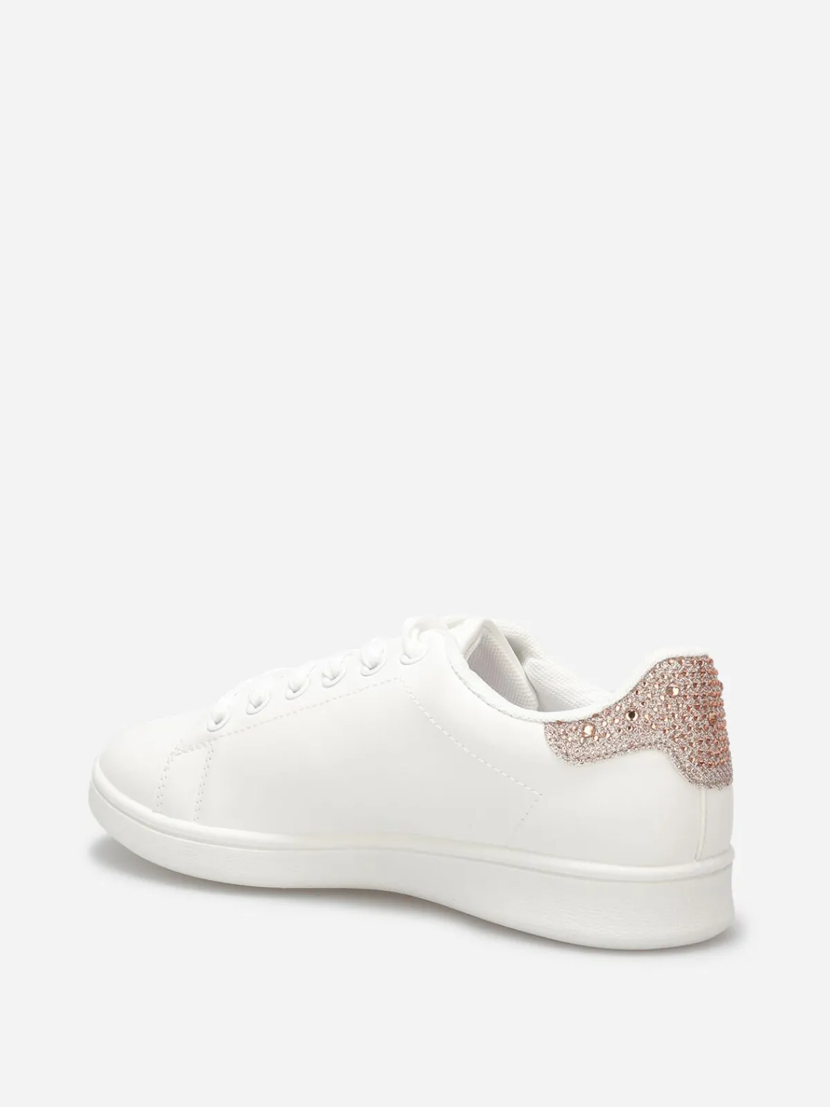 Discount La Modeuse Baskets basses à détail strass Dorérose