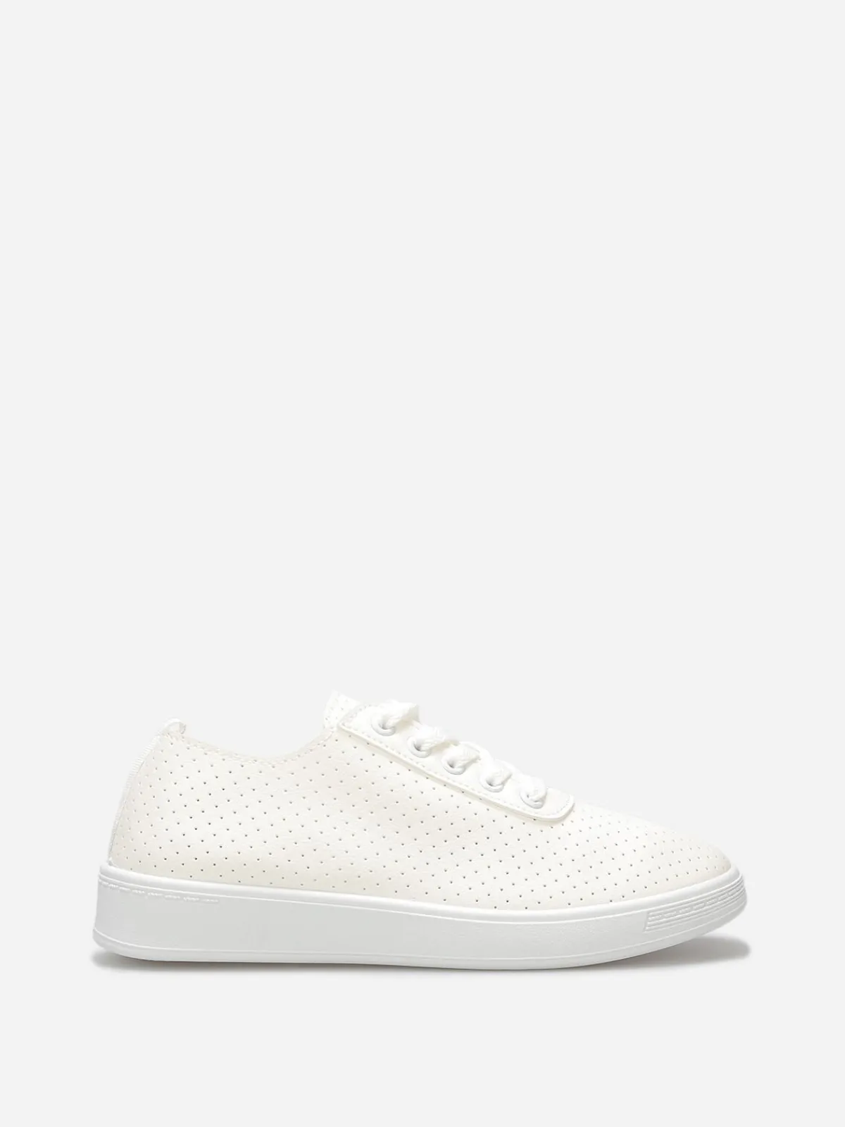 Hot La Modeuse Baskets basses ajourées Blanc