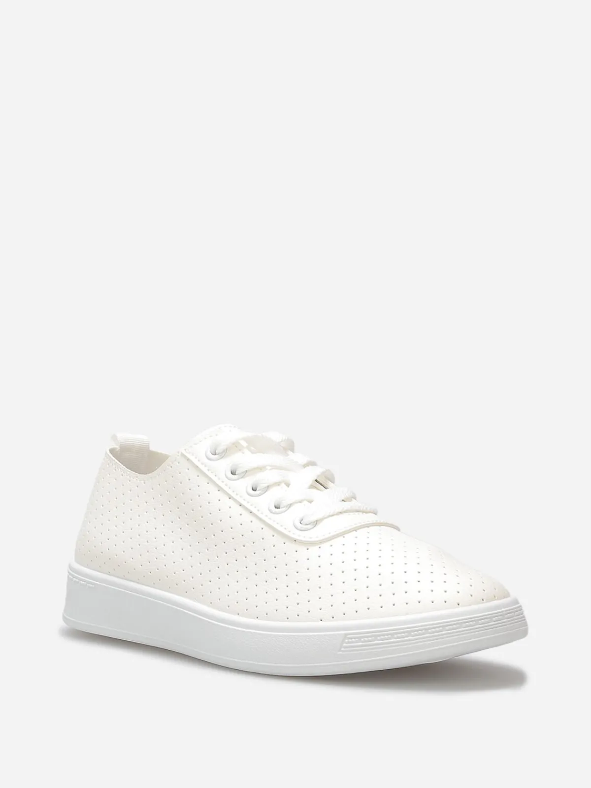 Hot La Modeuse Baskets basses ajourées Blanc