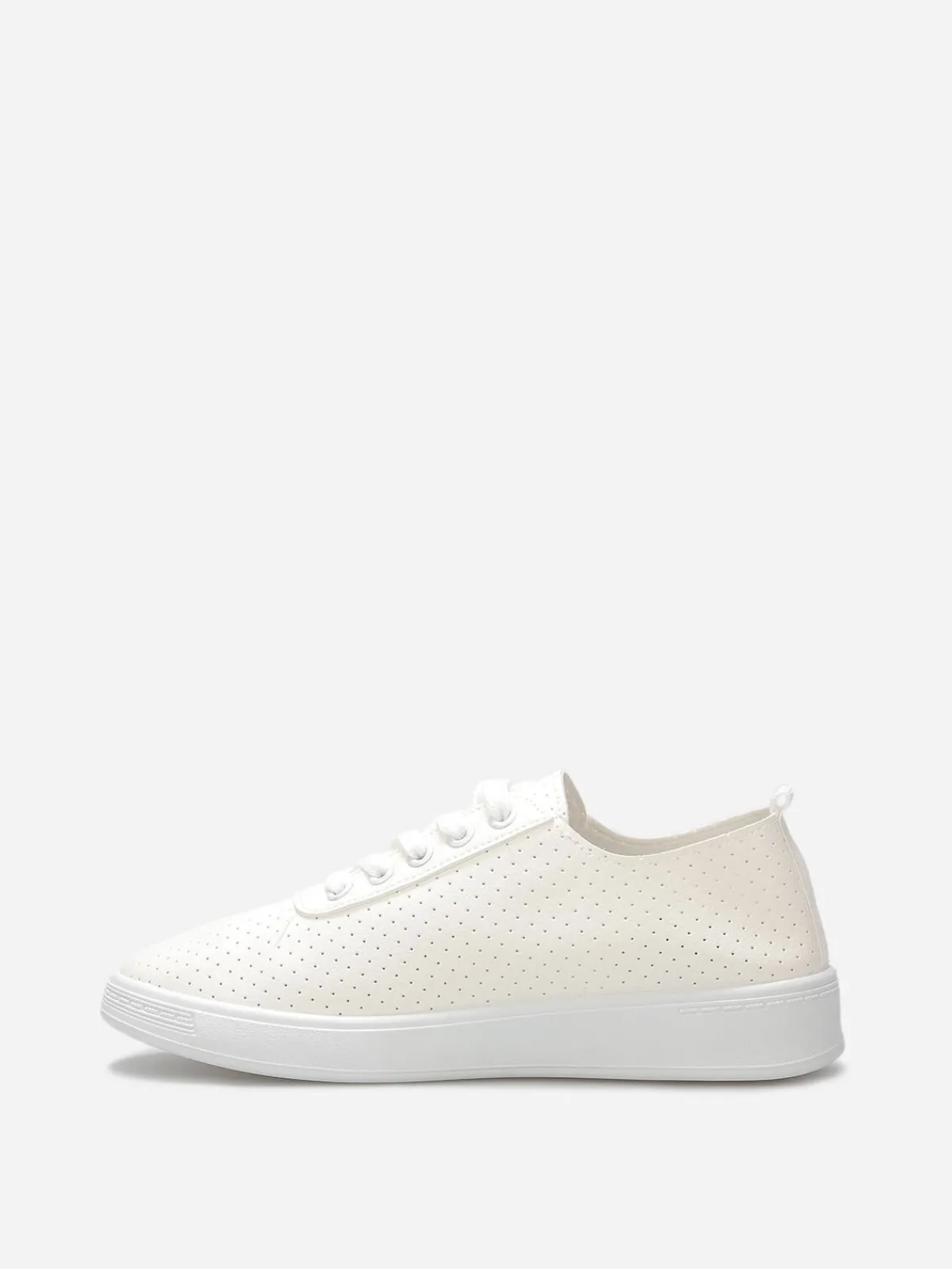 Hot La Modeuse Baskets basses ajourées Blanc