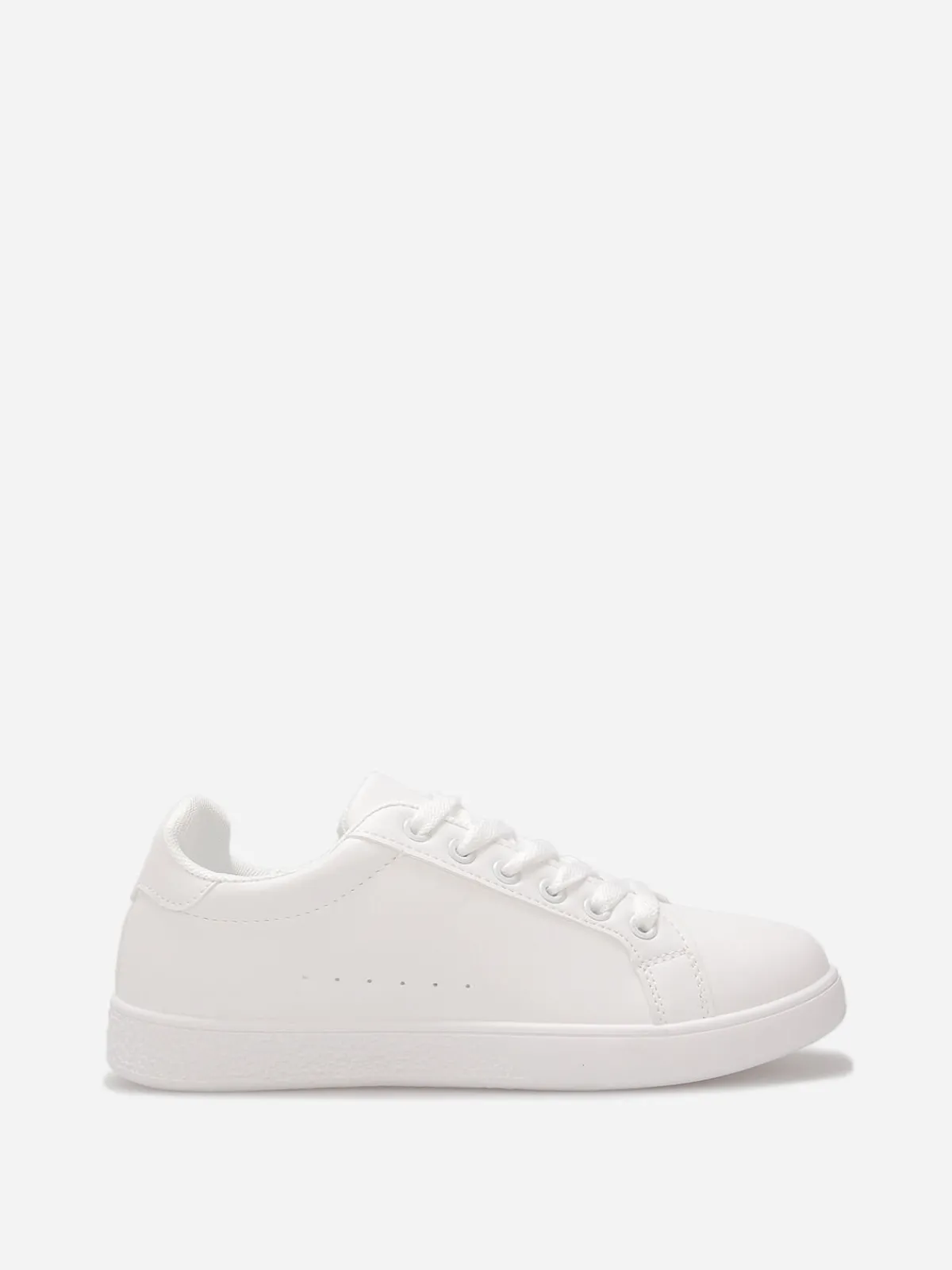 Discount La Modeuse Baskets basses basiques Blanc