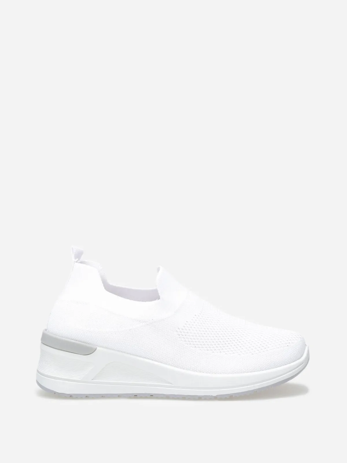 Clearance La Modeuse Baskets compensées slip-on Blanc