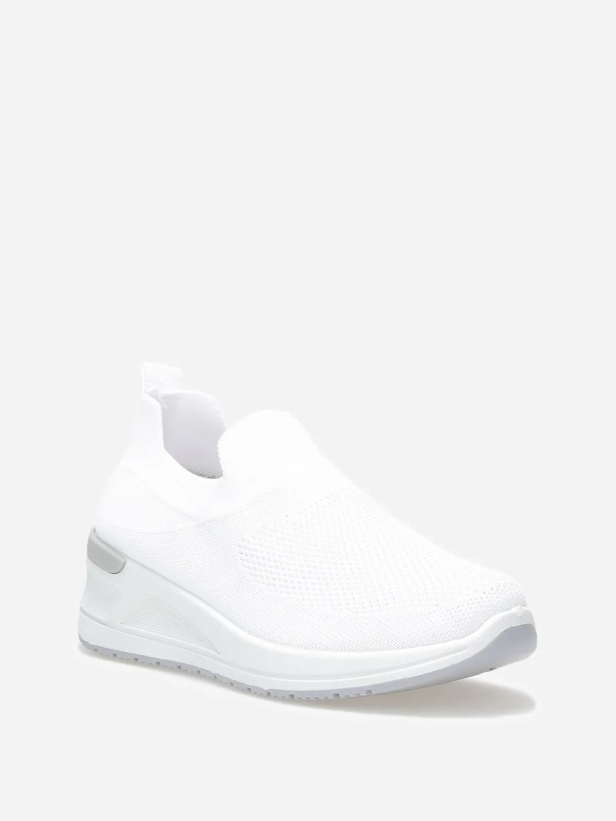 Clearance La Modeuse Baskets compensées slip-on Blanc