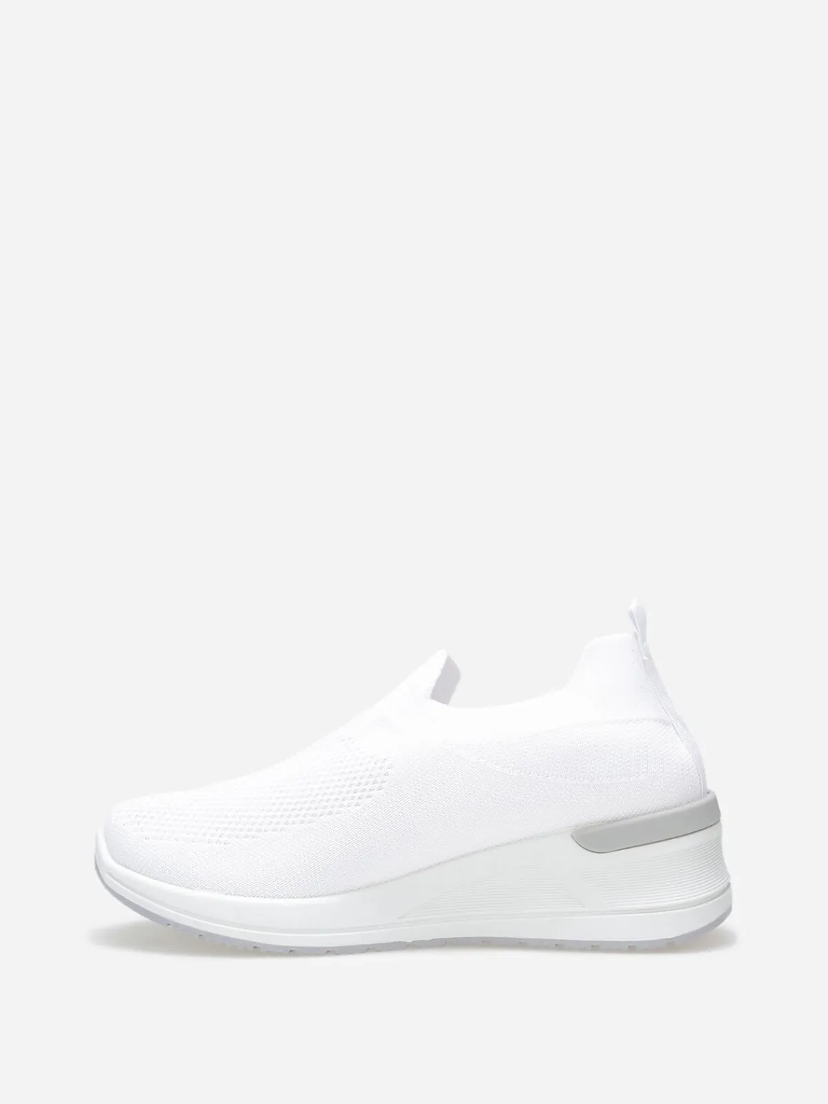 Clearance La Modeuse Baskets compensées slip-on Blanc