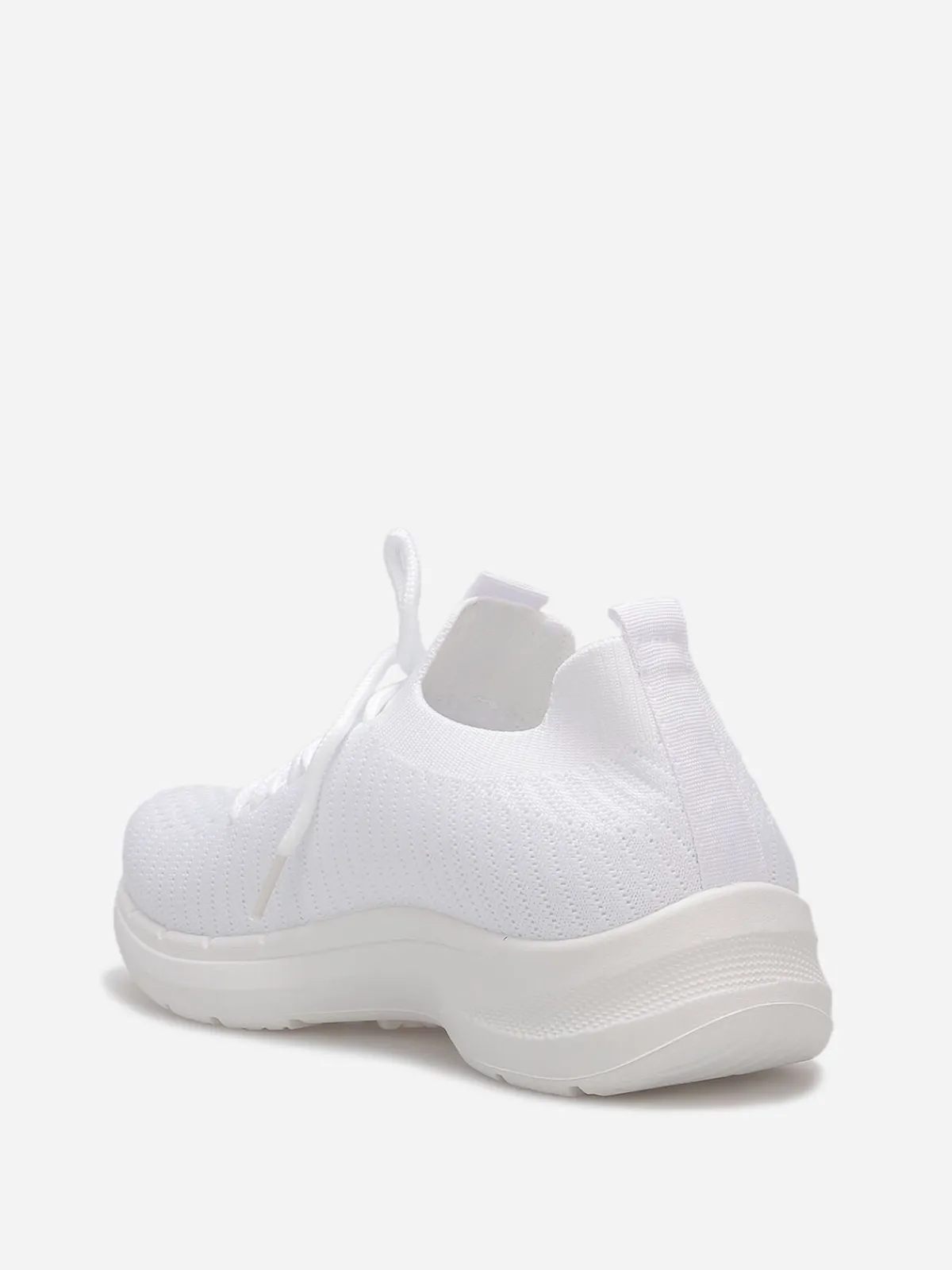 Best La Modeuse Baskets en maille texturée Blanc