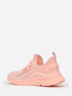 La Modeuse Baskets running  en maille ajourée Rose