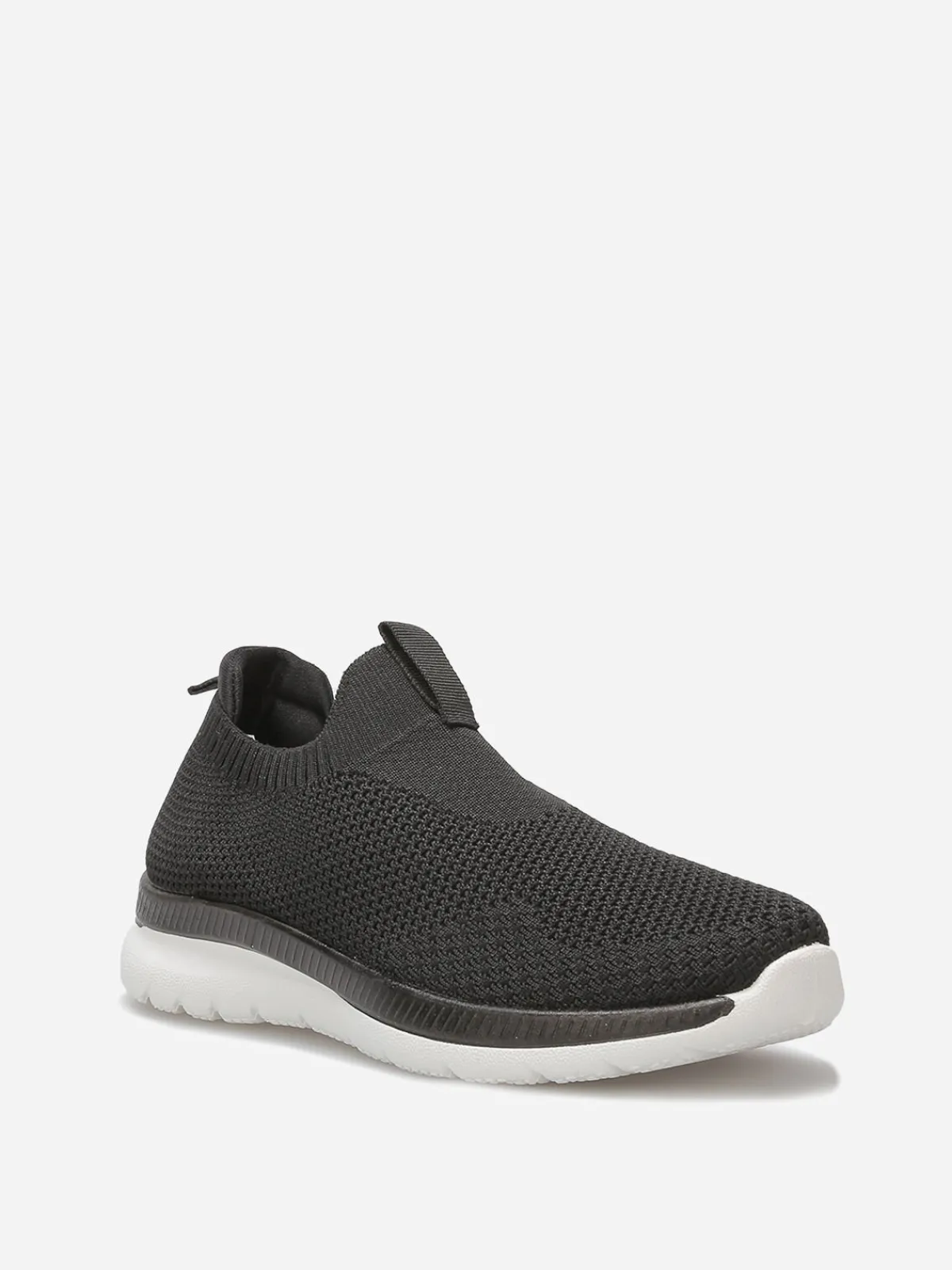 Online La Modeuse Baskets slip-on texturées Noir