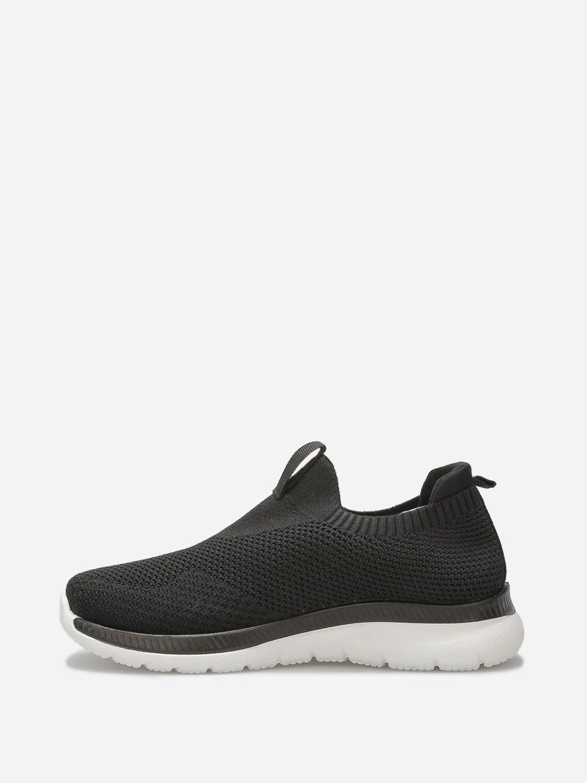 Online La Modeuse Baskets slip-on texturées Noir