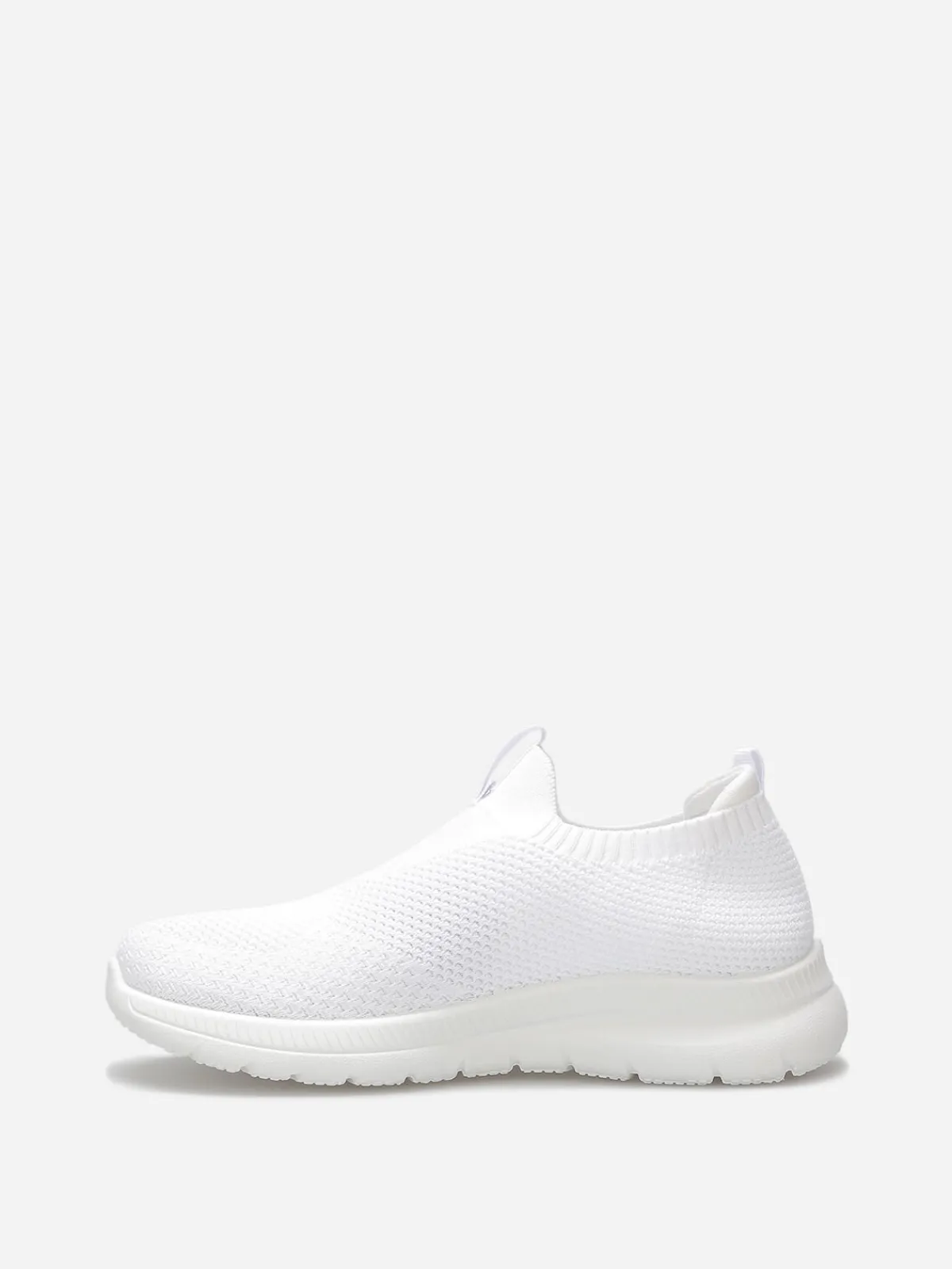 Hot La Modeuse Baskets slip-on texturées Blanc