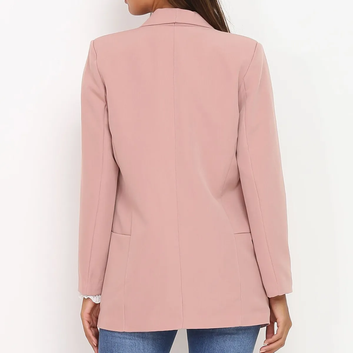 Online La Modeuse Blazer à col châle Rose