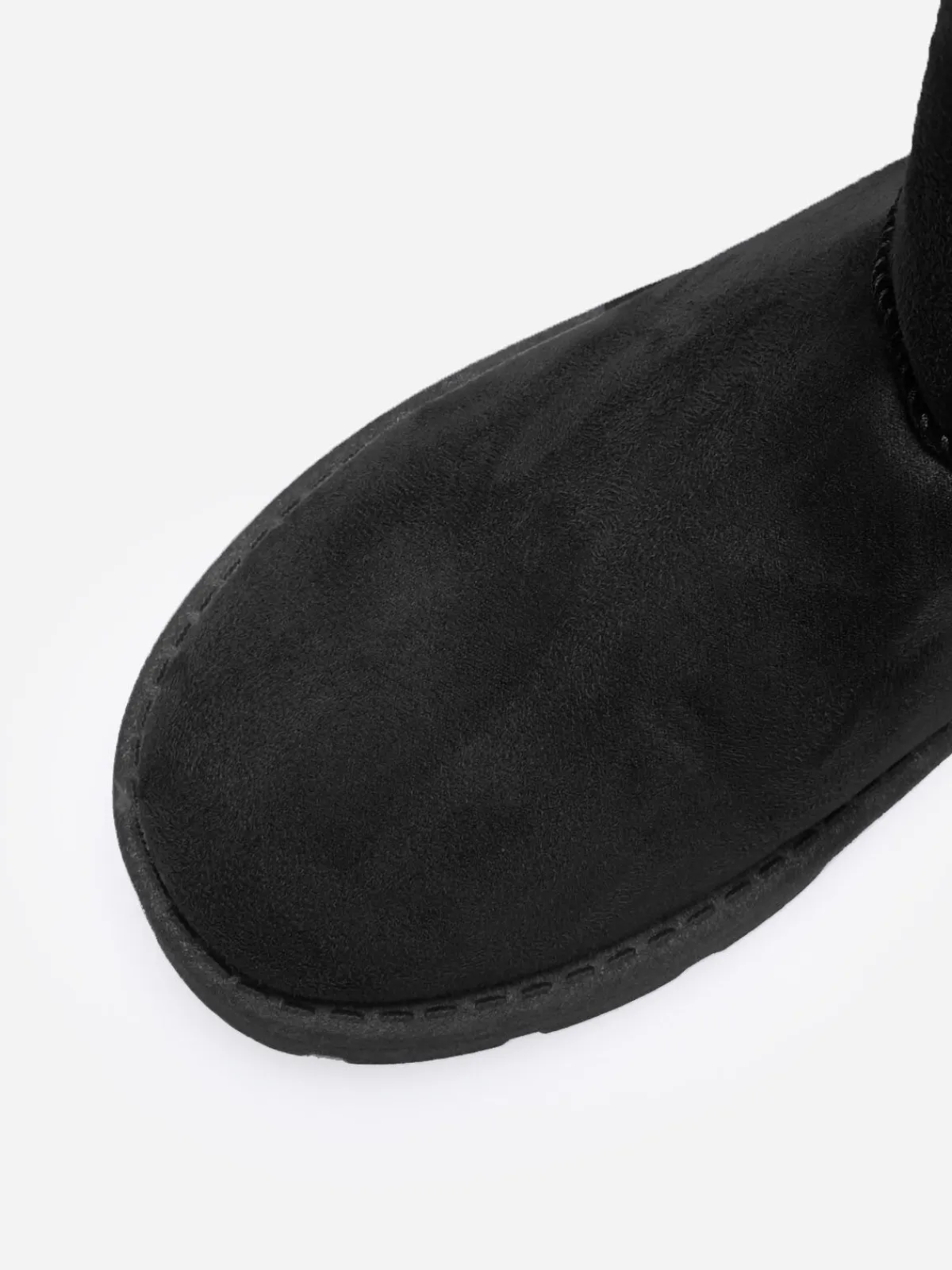 Clearance La Modeuse Boots en suédine fourrées Noir