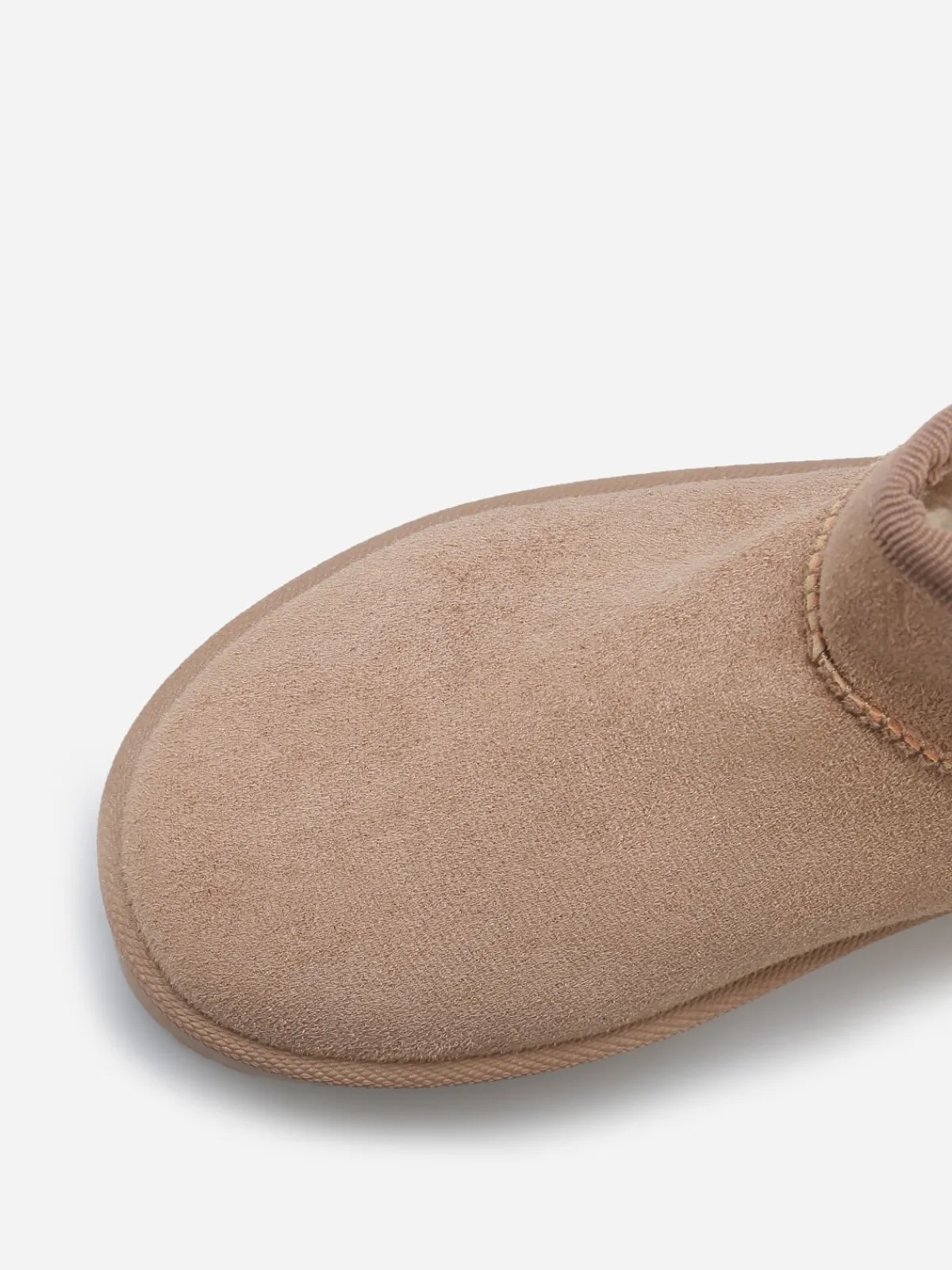 Hot La Modeuse Boots en suédine fourrées à plateforme Taupe