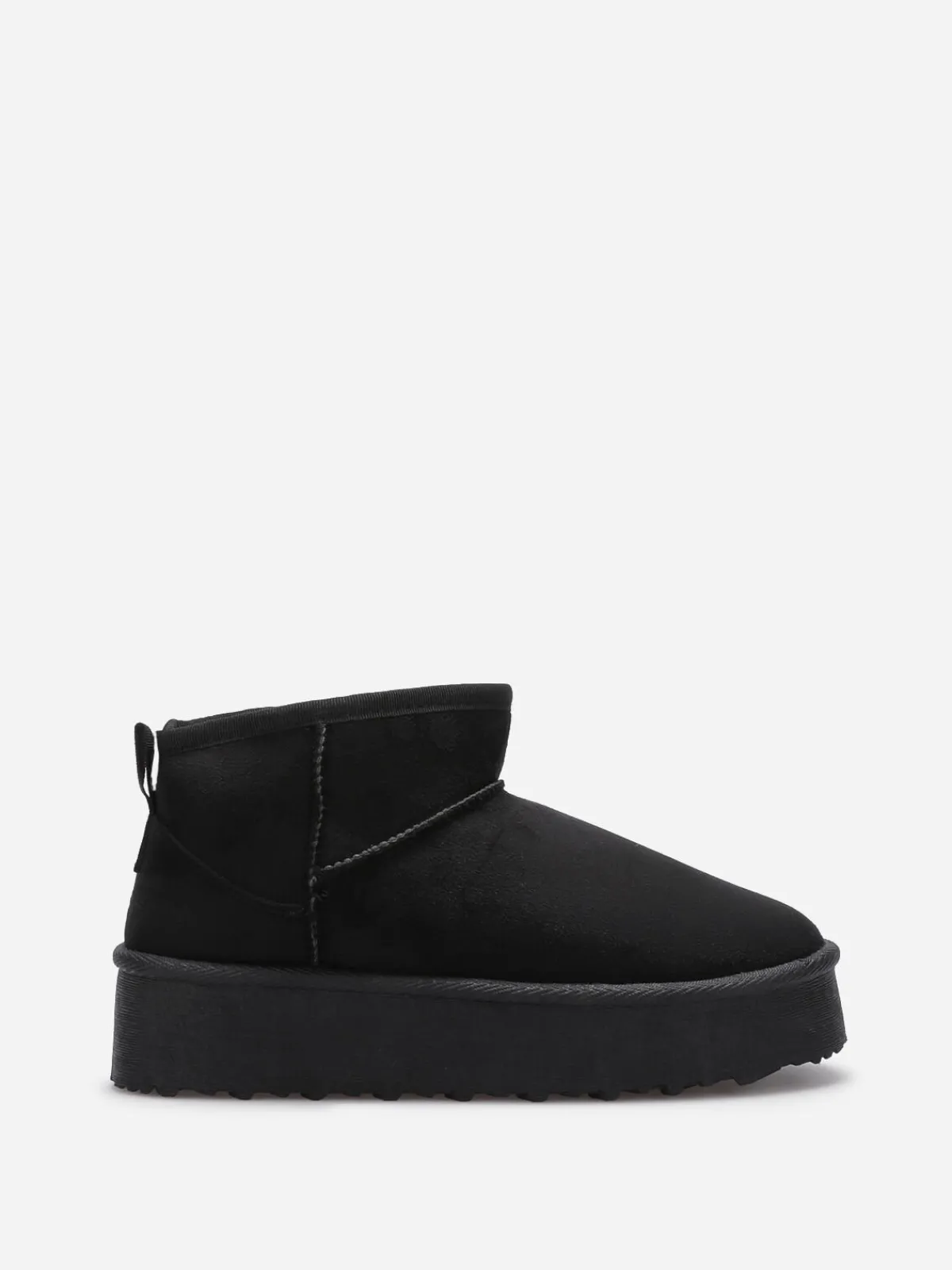 Online La Modeuse Boots fourrées à plateforme Noir