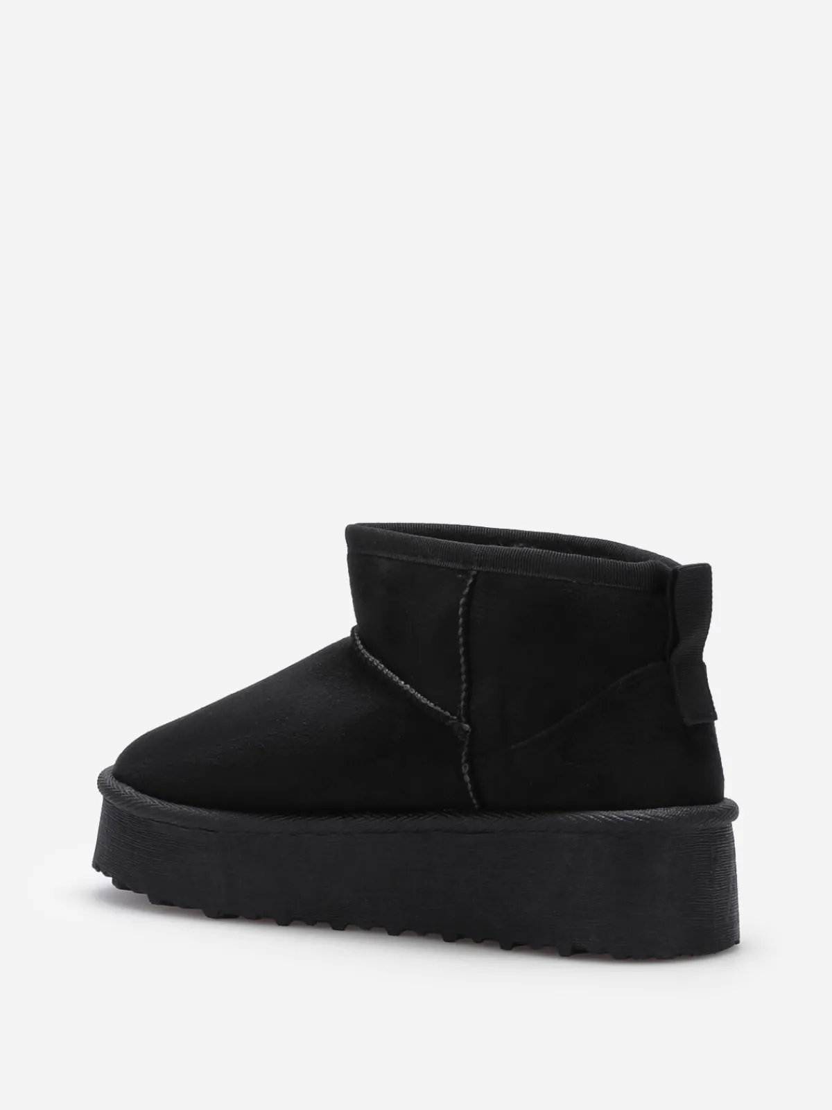 Online La Modeuse Boots fourrées à plateforme Noir