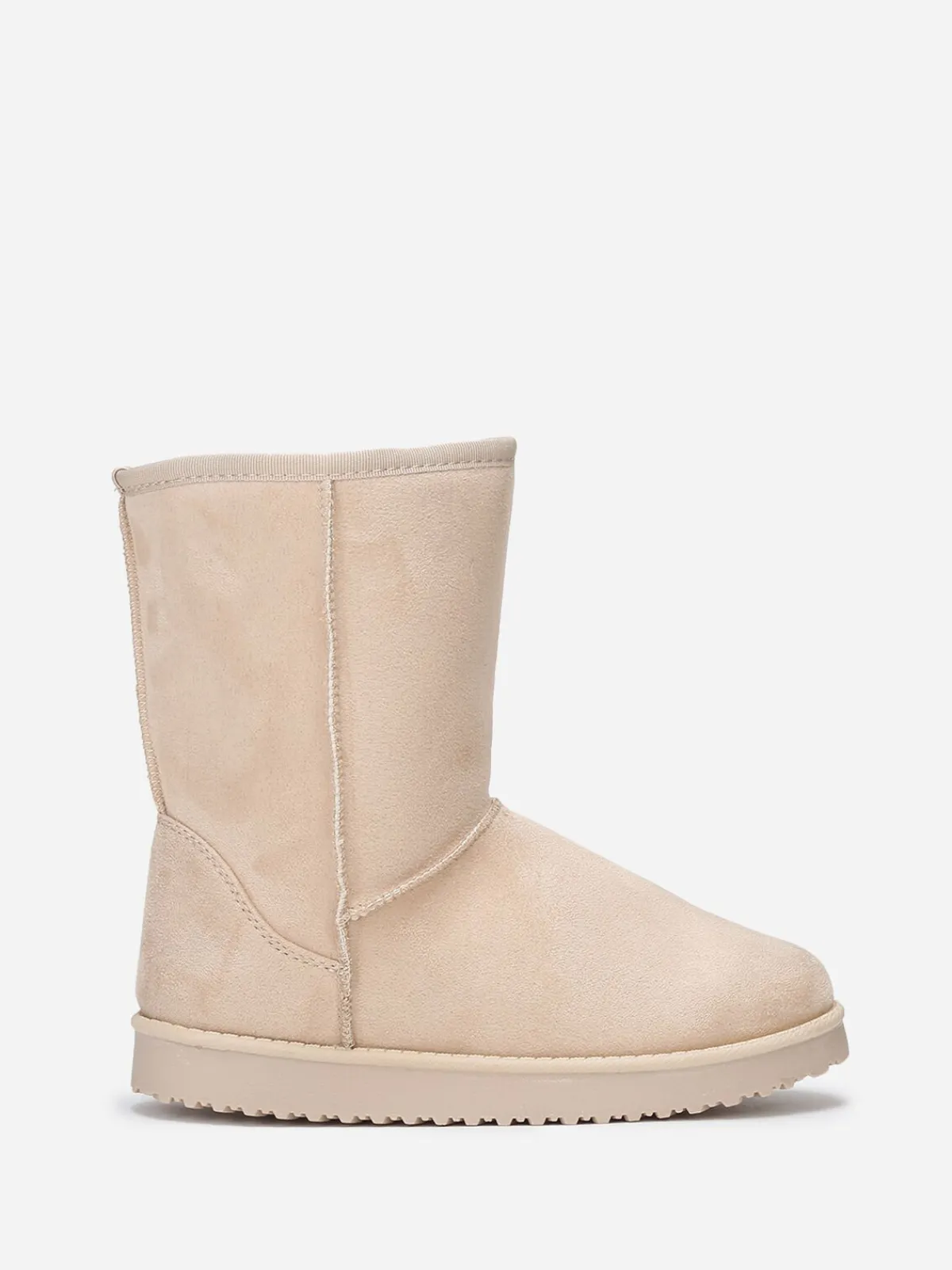Sale La Modeuse Boots fourrées à semelle épaisse Beige