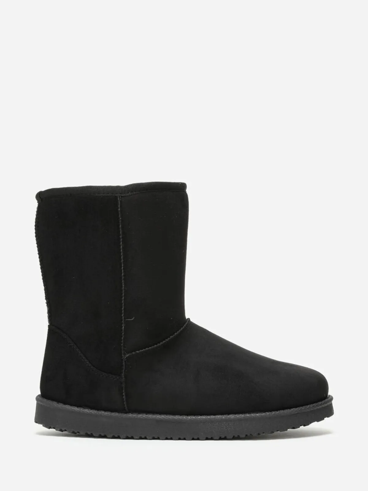 Discount La Modeuse Boots fourrées à semelle épaisse Noir
