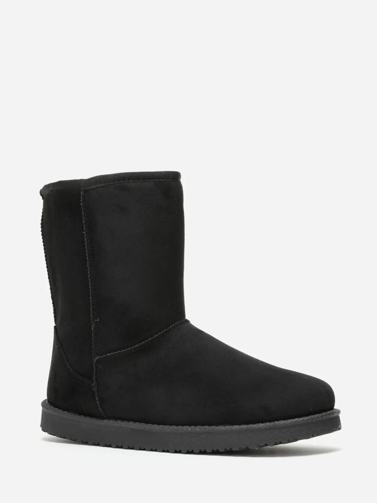Clearance La Modeuse Boots fourrées grandes tailles Noir
