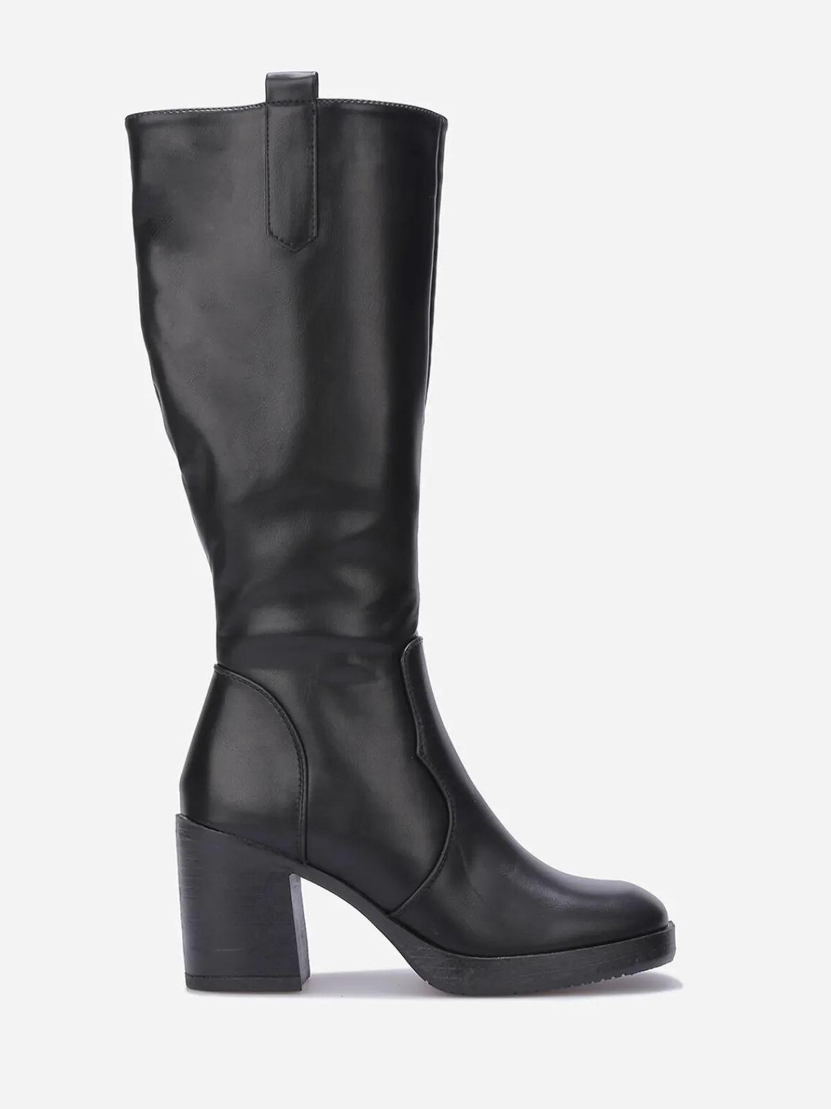 Best La Modeuse Bottes à talon et bout carrés Noir