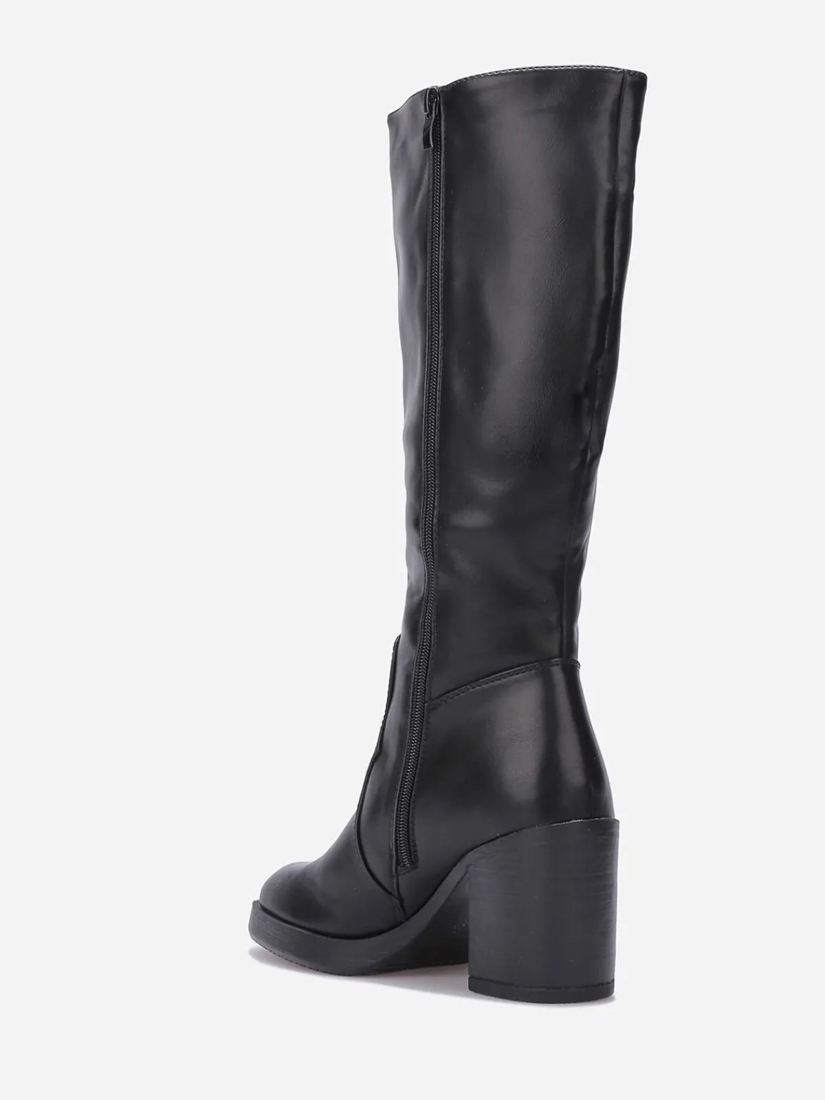 Best La Modeuse Bottes à talon et bout carrés Noir