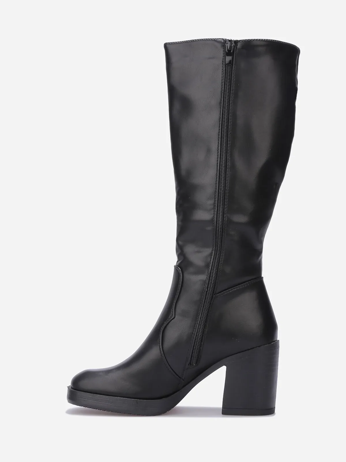 Best La Modeuse Bottes à talon et bout carrés Noir