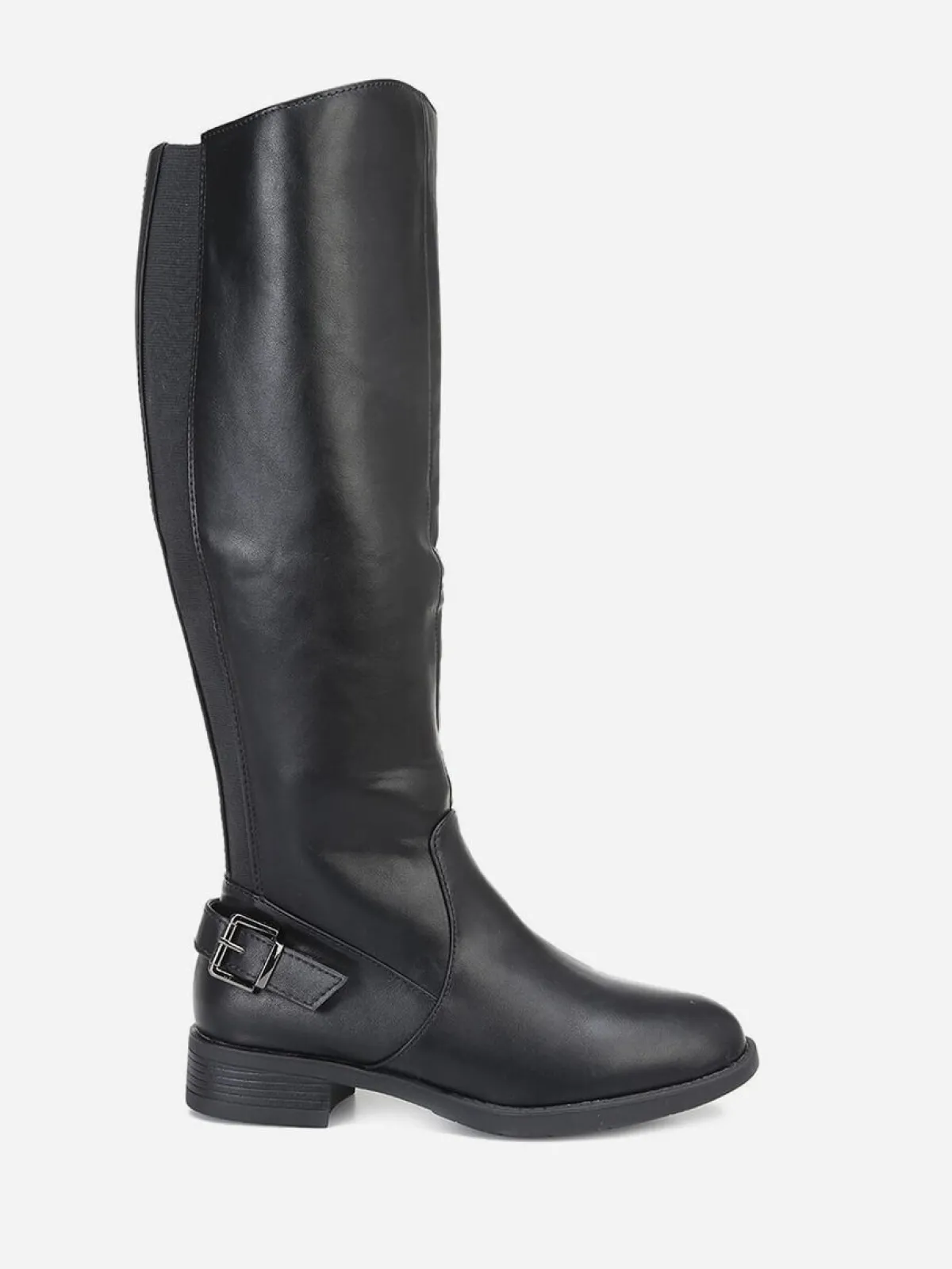 Hot La Modeuse Bottes cavalières à boucle Noir