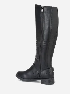 Hot La Modeuse Bottes cavalières à boucle Noir