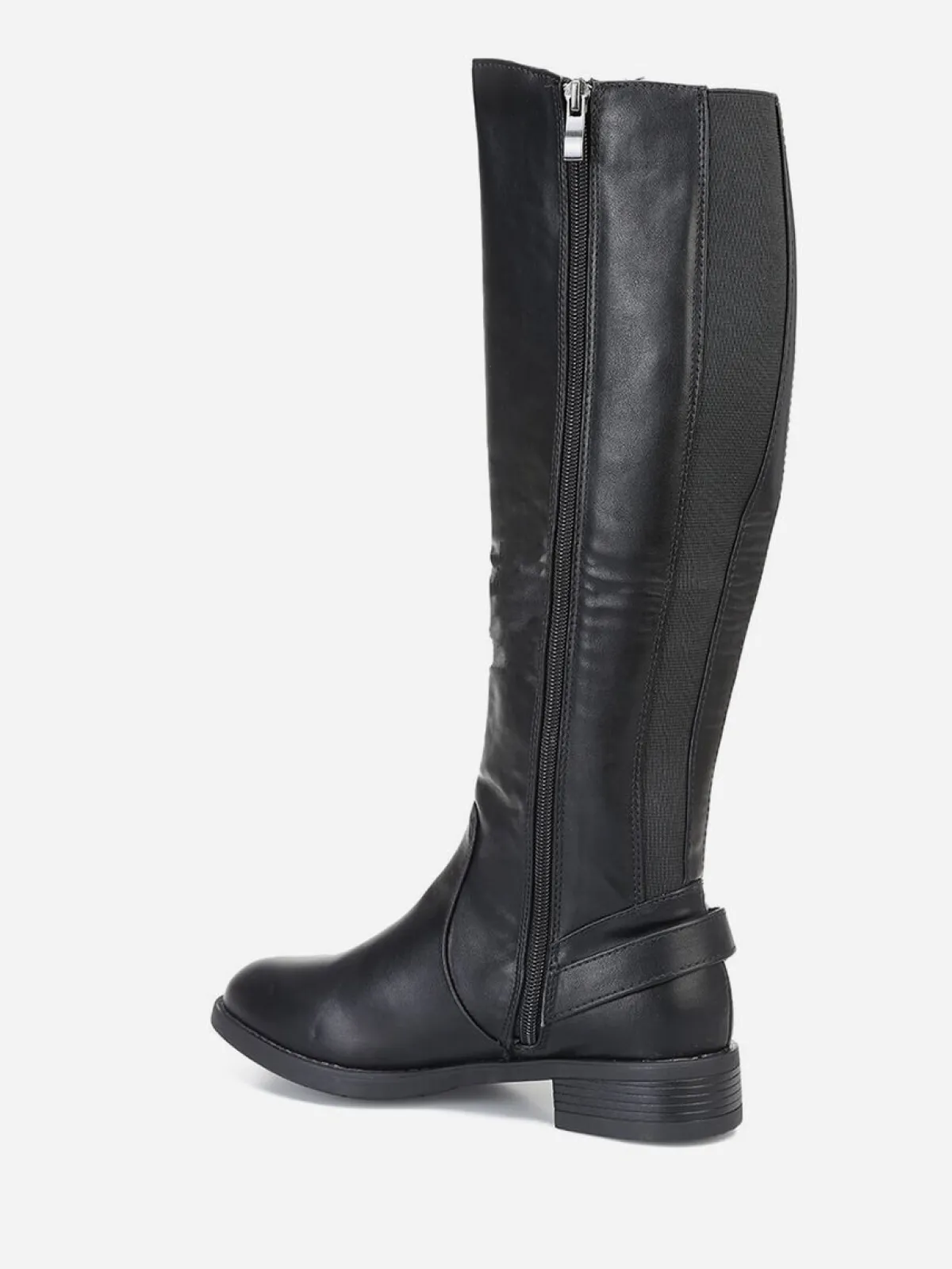 Hot La Modeuse Bottes cavalières à boucle Noir