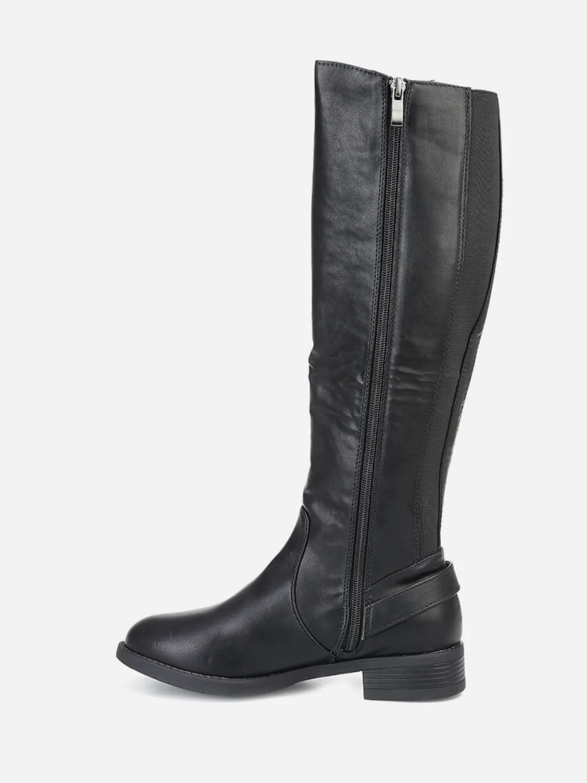 Hot La Modeuse Bottes cavalières à boucle Noir