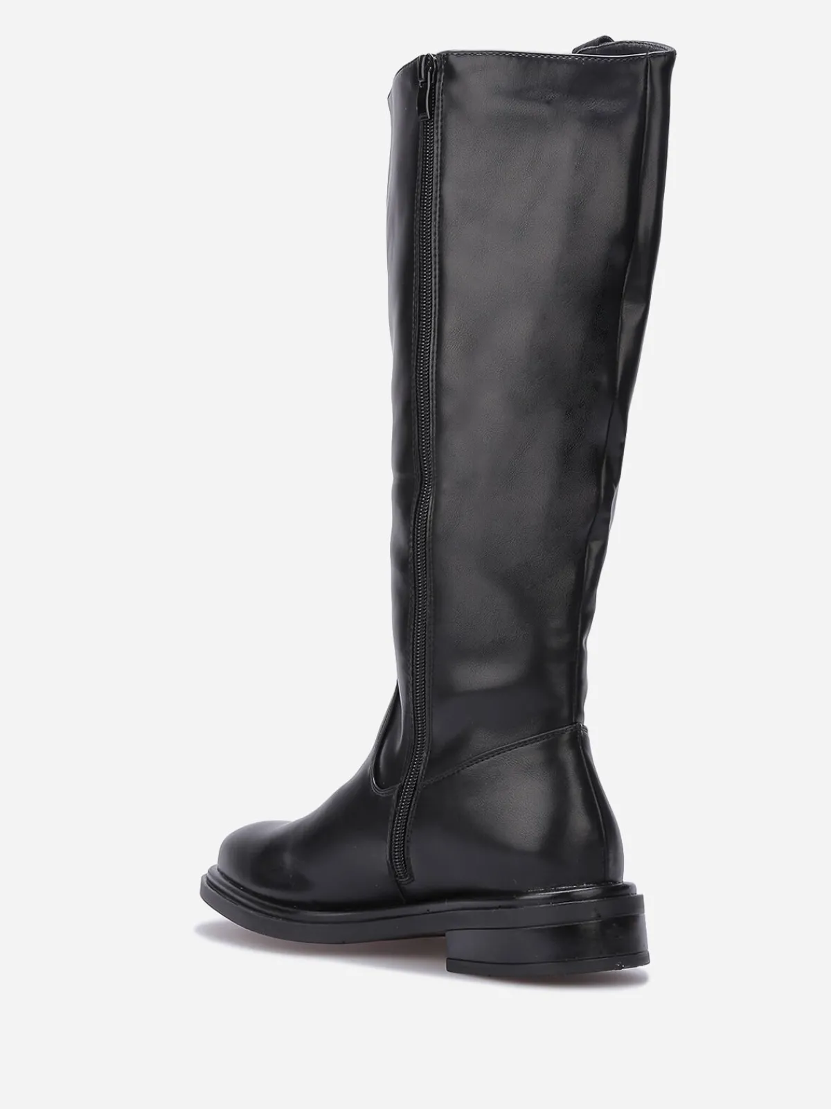 Hot La Modeuse Bottes cavalières à détail métallique Noir