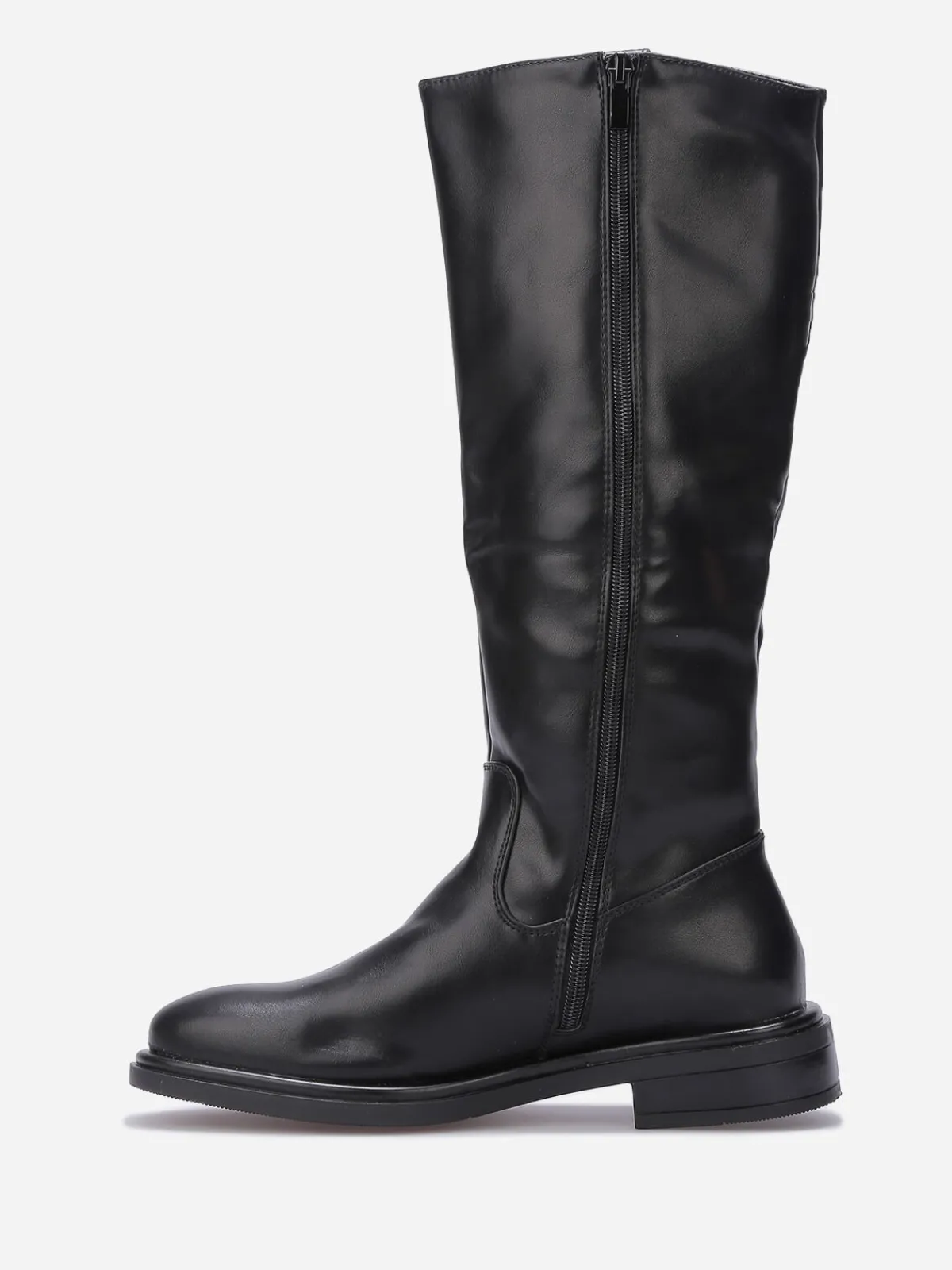 Hot La Modeuse Bottes cavalières à détail métallique Noir