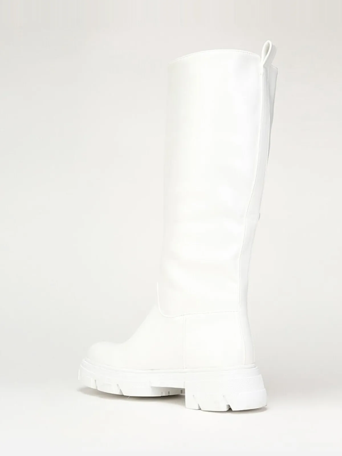 Best La Modeuse Bottes cavalières à semelle crantée Blanc