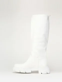 Best La Modeuse Bottes cavalières à semelle crantée Blanc