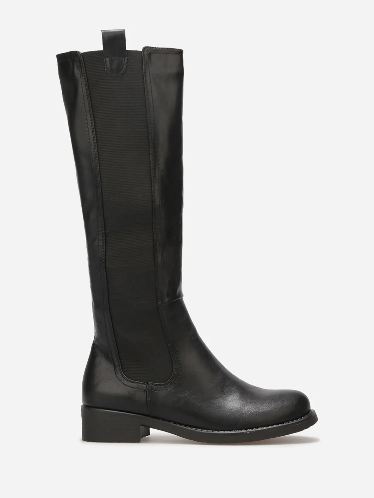 Discount La Modeuse Bottes Chelsea style cavalières Noir