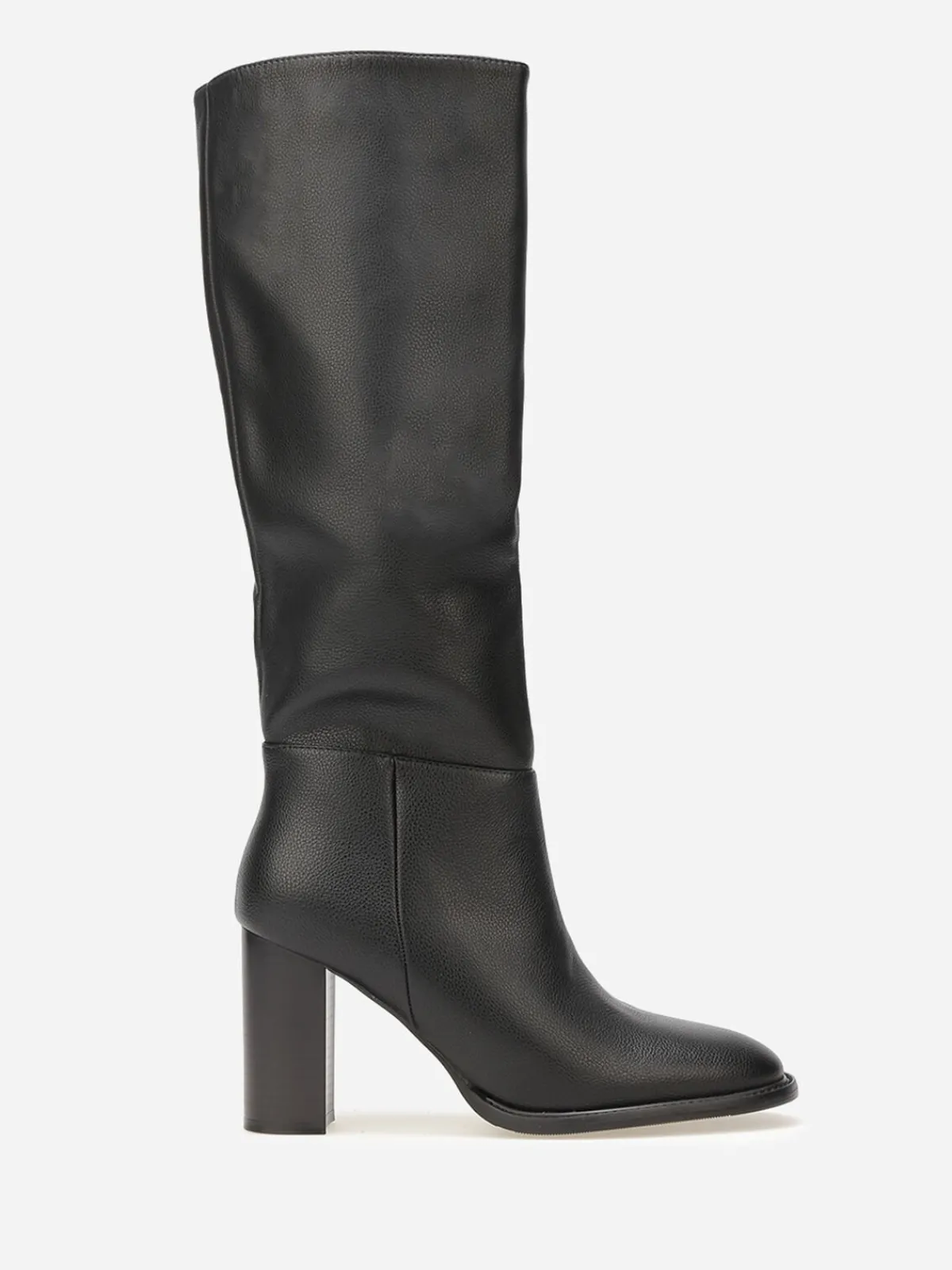 Best La Modeuse Bottes en simili texturé à talon Noir