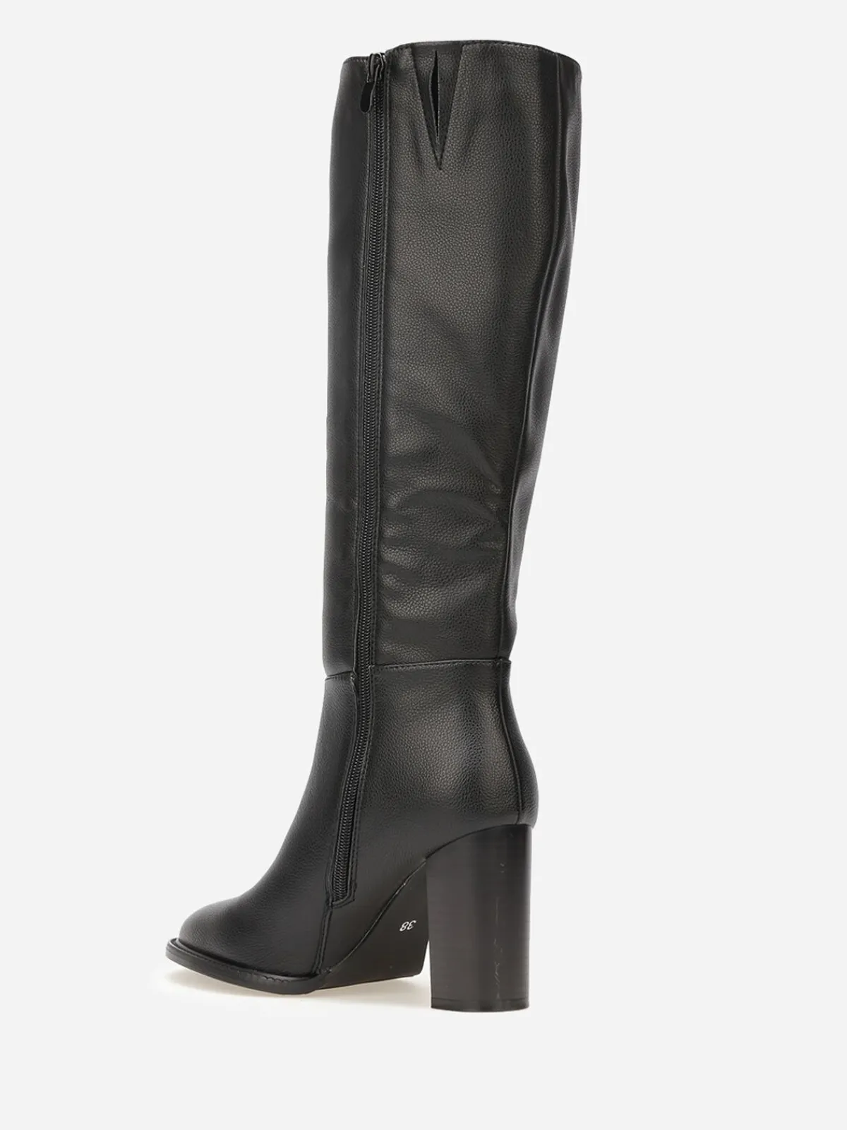 Best La Modeuse Bottes en simili texturé à talon Noir