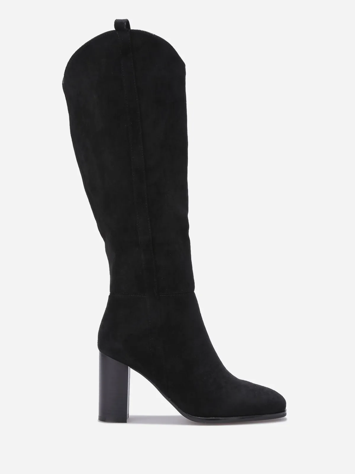 New La Modeuse Bottes en suédine à talon Noir