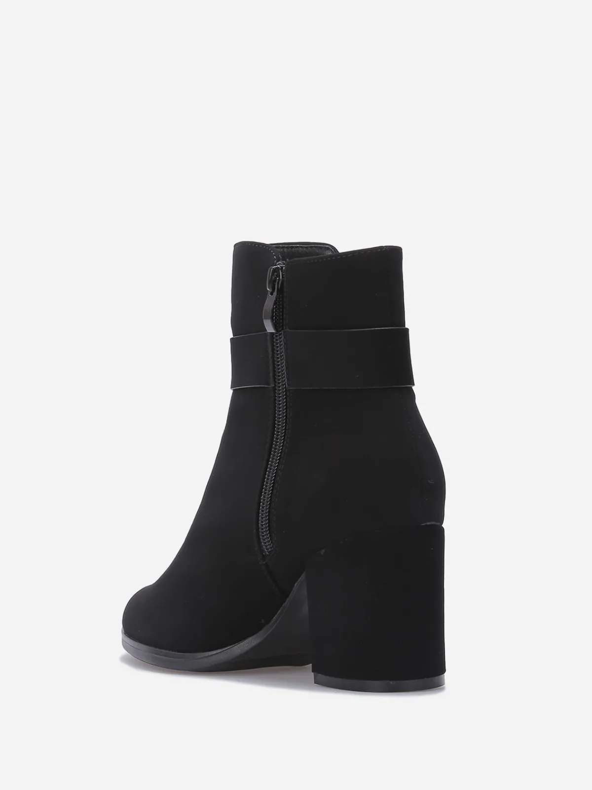 Hot La Modeuse Bottines à bride et boucle bijou Noir