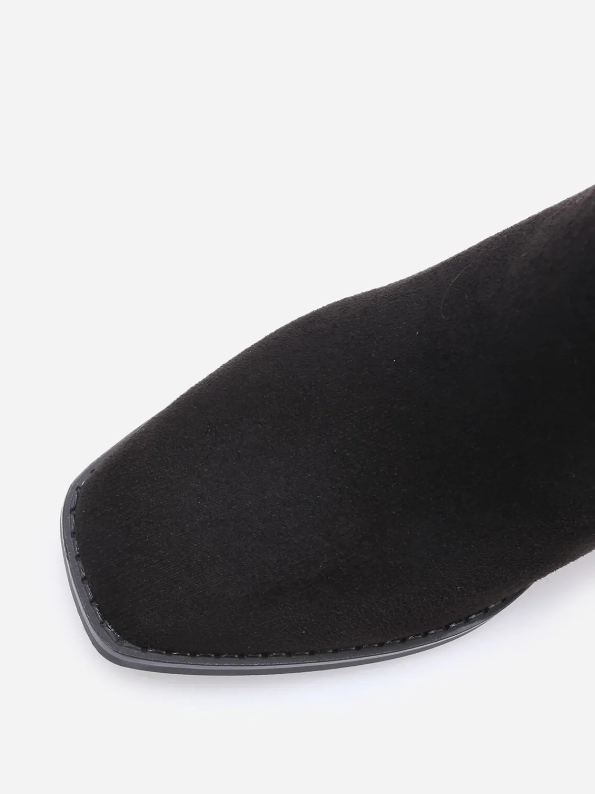 Online La Modeuse Bottines à paillettes et boucle métallique Noir