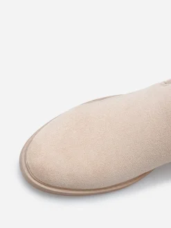 Clearance La Modeuse Bottines bi-matières à détail métallique Taupe